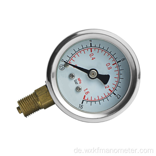 40 mm Edelstahl -Hülle Ölgefüllter Handlungsstrecke Druckmessdruck Temperaturge